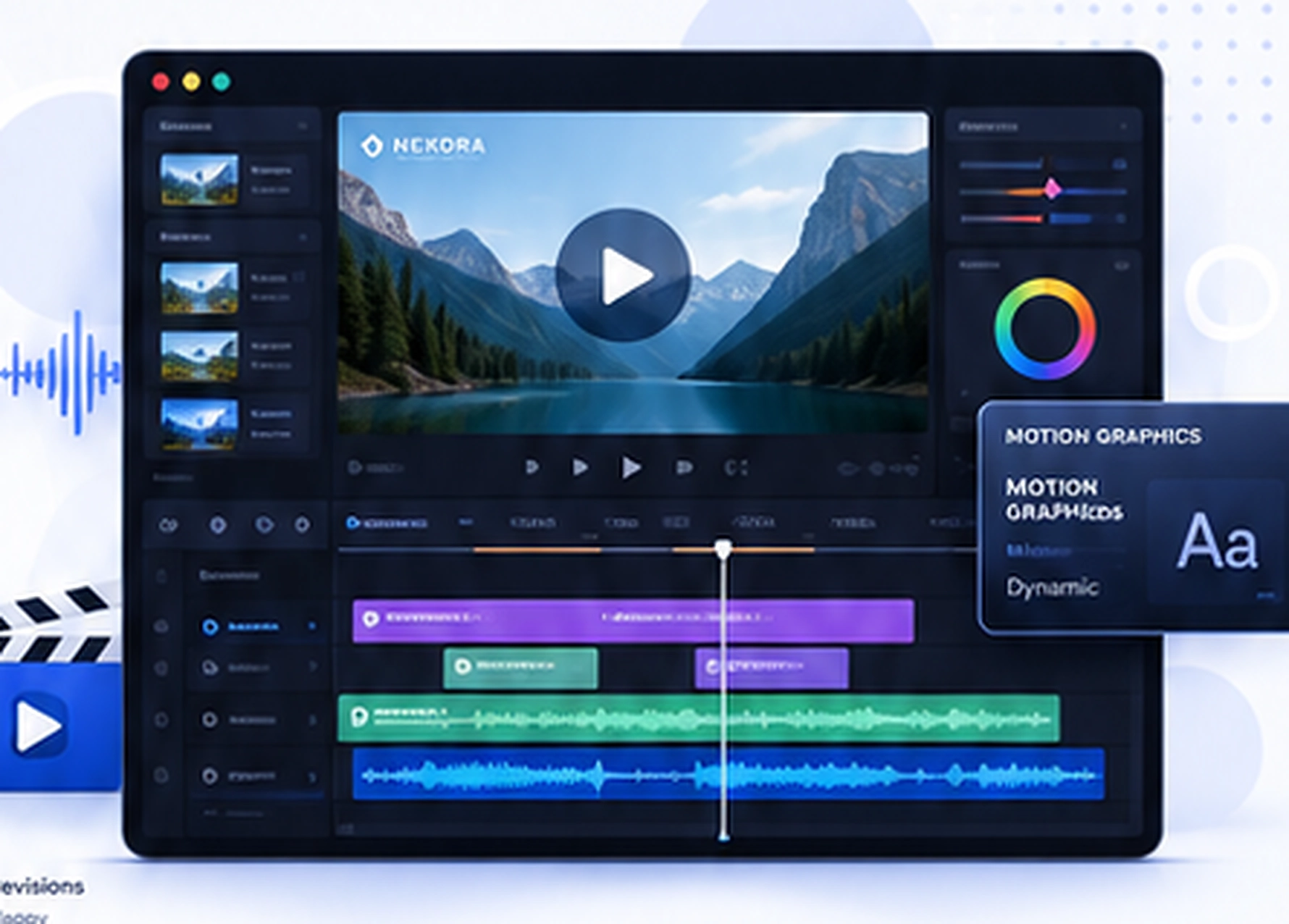 Video Editing design visual